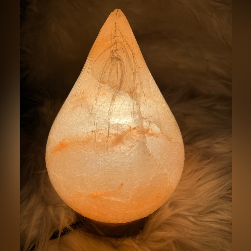 Large Unique Himalayan Tear Drop Salt Lamp